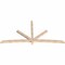 Ekena Millwork Alberta Smooth Timber Gable Bracket, Douglas Fir, 108"W x 54"H x 3 1/2"D x 3 1/2"F, 12/12 Pitch GBW108X54X0404ALB00SDF - alternate 2